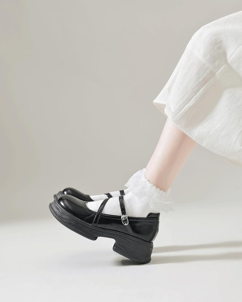 YASIDI Lace Ruffle Frilly Socks for Women, Lace Ankle Socks with Double Layer Lace - Image 5